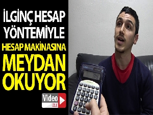 Hesap makinasına meydan okuyan garson