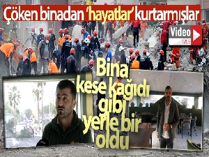 Gönüllerde taht kuran işletme sahibi ve çalışanları o apartmandan 'hayatlar' kurtarmış