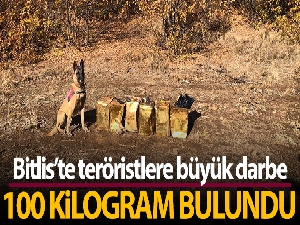 Jandarma Bitlis'te 100 kilogram patlayıcı madde ele geçirdi