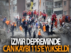 İzmir depreminde can kaybı 115'e yükseldi