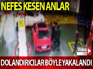 İstanbul'da dolandırıcıların yakalandığı nefes kesen anlar kamerada