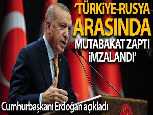 Cumhurbaşkanı Erdoğan: 'Türkiye, Barış gücünde Rusya ile birlikte yer alacaktır'