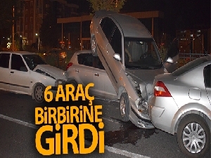 Malatya'da zincirleme kaza: 6 araç birbirine girdi