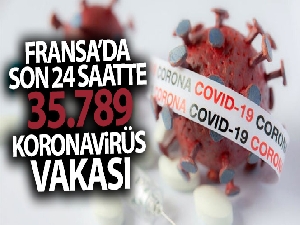 Fransa'da son 24 saatte 35 bin 879 korona virüs vakası