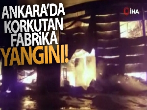 Ankara'da kereste fabrikasında yangın!