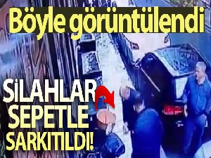 Balkondan sepetle sarkıtılan silahlarla saldırı: 2 yaralı