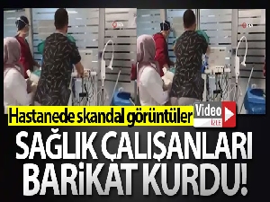 Cebeci Hastanesi'nde skandal görüntü: Sağlık çalışanları yine barikat kurdu