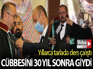 Cübbe giyme hayali 30 yıl sonra gerçekleşti