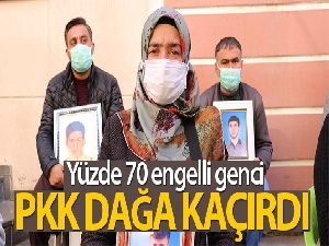 Teröristler yüzde 70 engeli bulunan genci de dağa kaçırmış