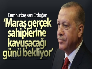 Cumhurbaşkanı Erdoğan, KKTC'de Maraş'ı ziyaret etti