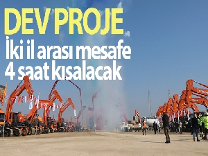 Kapıkule'den Akdeniz'e ulaşacak kesintisiz otoyol ağının son halkasına ilk kazma vuruldu