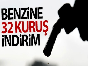 Benzine 32 kuruş indirim