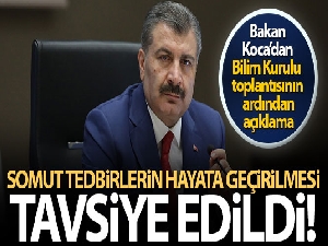 Bakan Koca'dan Bilim Kurulu toplantısının ardından açıklama