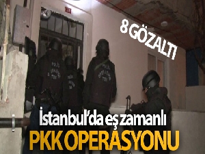 İstanbul'da eş zamanlı PKK operasyonu: 8 gözaltı
