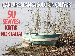 Çanlar Sapanca Gölü için çalıyor, su seviyesi kritik noktada