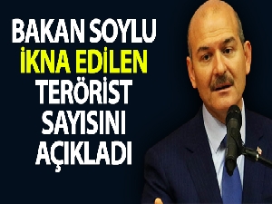 Bakan Soylu: 'Terör örgütünden ayrılanların sayısı bin 842'ye yükseldi'