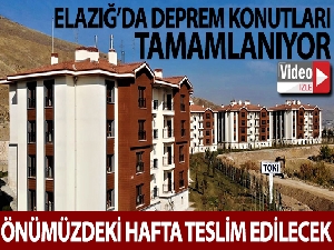 Elazığ'da deprem konutları hızla tamamlanıyor