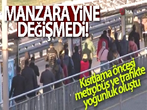 İstanbul'da metrobüs manzarası yine değişmedi