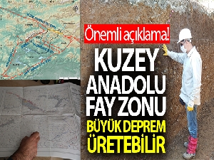 Kuzey Anadolu fay zonu büyük bir deprem üretebilir