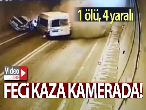 Artvin'de 1 kişinin öldüğü, 4 kişinin yaralandığı trafik kazasının görüntüleri ortaya çıktı