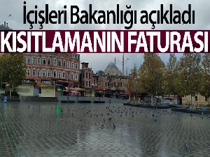 İçişleri Bakanlığı: 'Kısıtlama kararına uymayan toplam 9 bin 583  kişiye işlem yapılmıştır'