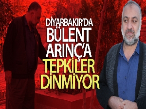 Diyarbakır'da Bülent Arınç'a tepkiler dinmiyor