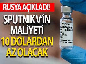 Rusya'nın Covid-19 aşı adayı Sputnik V'in maliyeti 10 dolardan az olacak