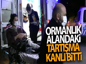 Ormanlık alandaki tartışma kanlı bitti