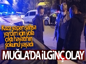 Alkollü sürücünün aracına çarptığını yardıma gidince anladı