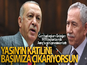 Cumhurbaşkanı Erdoğan, MYK toplantısında Arınç'la görüşmesini anlattı