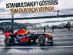 İstanbul'daki F1 gösterisi tüm dünyada yayında