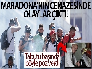 Maradona'nın cenazesinde olaylar çıktı