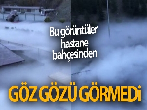 Oksijen kazanındaki sızıntı ortaya bu görüntüleri çıkarttı