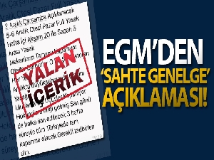 EGM: 'Bazı sosyal medya platformlarında 'Genelge' başlığı ile paylaşılan belgeler sahtedir'