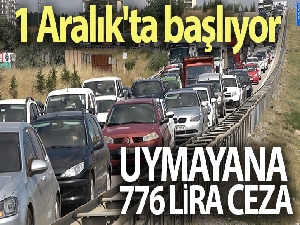 Kış lastiği uygulaması 1 Aralık'ta başlıyor, uymayana 776 lira ceza kesilecek