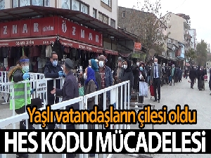 Yaşlı vatandaşların HES Kodu mücadelesi