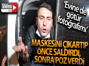 Kısıtlamaya uymayan alkollü sürücü maskesini çıkartıp hem saldırdı hem poz verdi