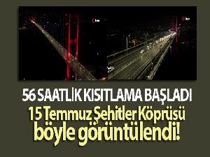 Kısıtlama başladı: 15 Temmuz Şehitler Köprüsü'ndeki trafik drone'la görüntülendi