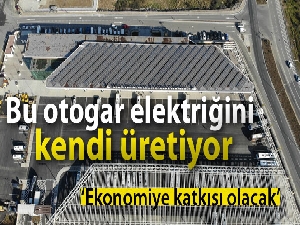 Bu otogar kendi elektriğini kendi üretiyor