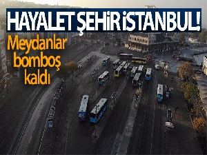 Sokak kısıtlaması sonrası sessizliğe bürünen Kadıköy, Üsküdar ve Eminönü Meydanı havadan görüntülendi