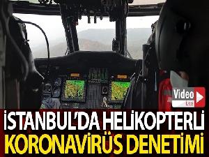 Jandarmadan helikopterli korona virüs denetimi