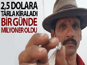 Hintli çiftçi 1 günde milyoner oldu