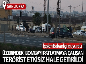 Suriye uyruklu bombacı vurularak etkisiz hale getirildi