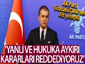 AK Parti Sözcüsü Çelik'ten AB'ye tepki