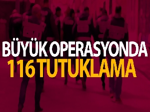 İzmir'deki FETÖ operasyonunda 116 tutuklama