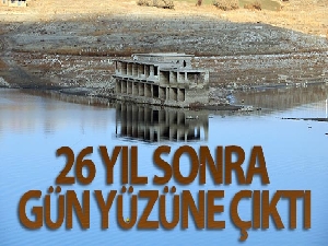 Kuraklık nedeniyle 26 yıl sonra baraj altındaki köy gün yüzüne çıktı