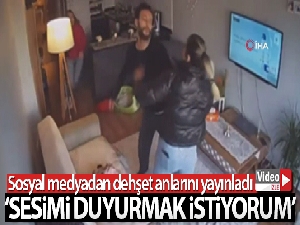 Genç kadın erkek arkadaşı tarafından darp edildi, o anlar kameraya yansıdı