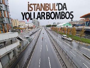 İstanbul'da yollar boş kaldı