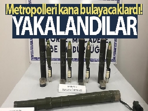 Metropolleri kana bulayacaklardı, ellerindeki mühimmatla yakalandılar