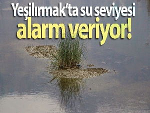 Yeşilırmak'ta su seviyesi alarm veriyor